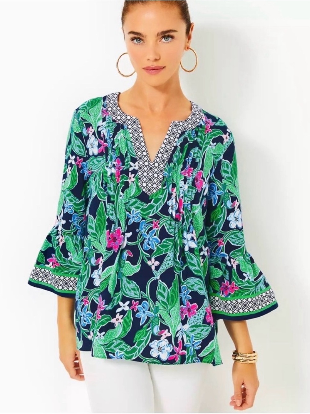 Lilly Pulitzer NWT Split-Neck Tunic Top - XXS/00